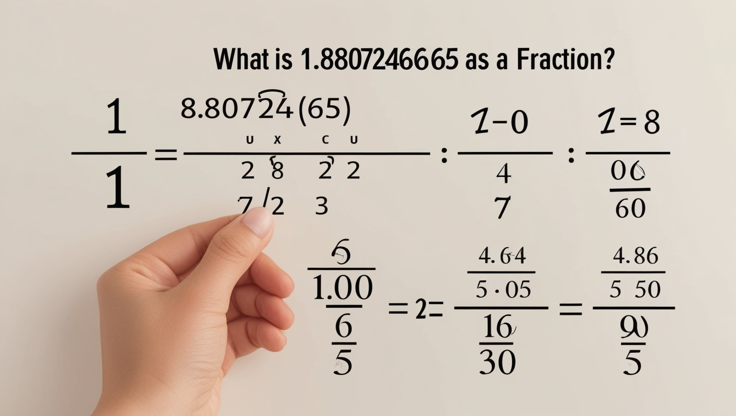 What is 1.880726465 as a Fraction