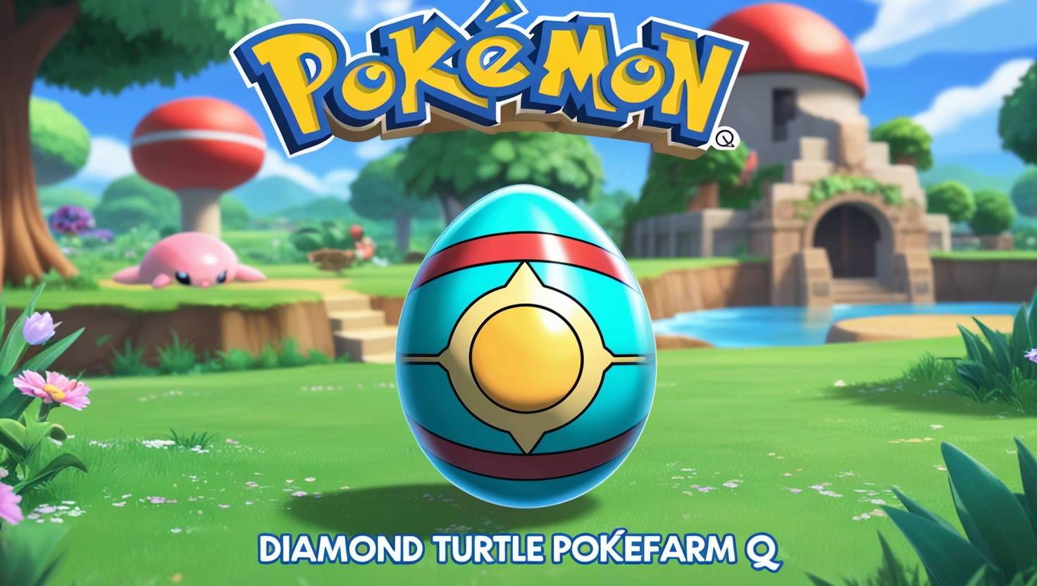 Diamond Turtle Pokemon Egg on Pokefarm Q